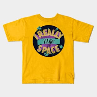 I Really Like Space Kids T-Shirt